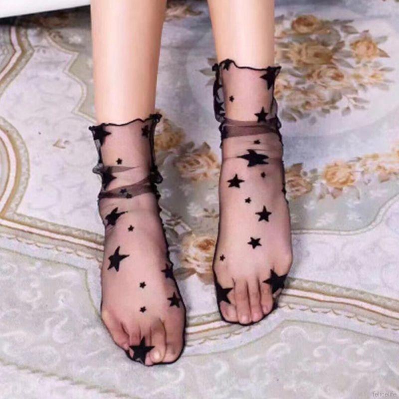 Vớ lưới trong suốt hình ngôi sao lạ mắt