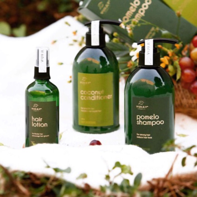 Lotion+Dầu gội+Dầu xã Vi Jully giúp tóc chắc khỏe