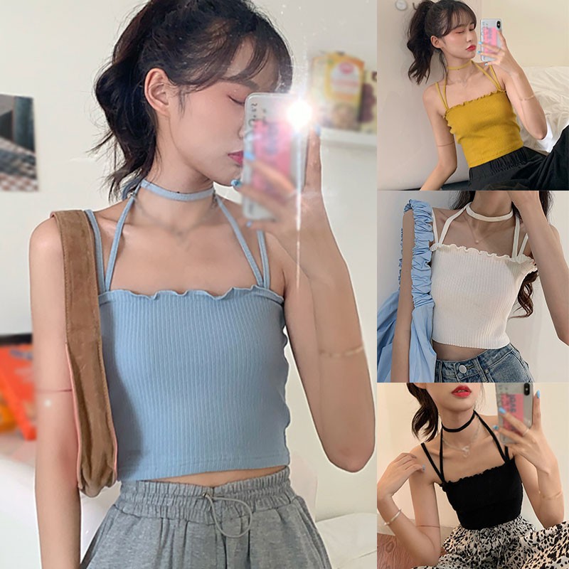 Áo Dây Thiết Kế Cổ Yếm Nữ Tính