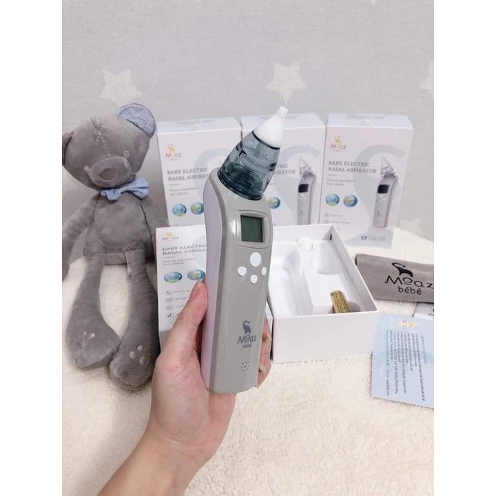 [Hàng chính hãng] Máy hút mũi thông minh Moaz bebe MB-010 [Máy hút mũi cho bé] BH 1 NĂM