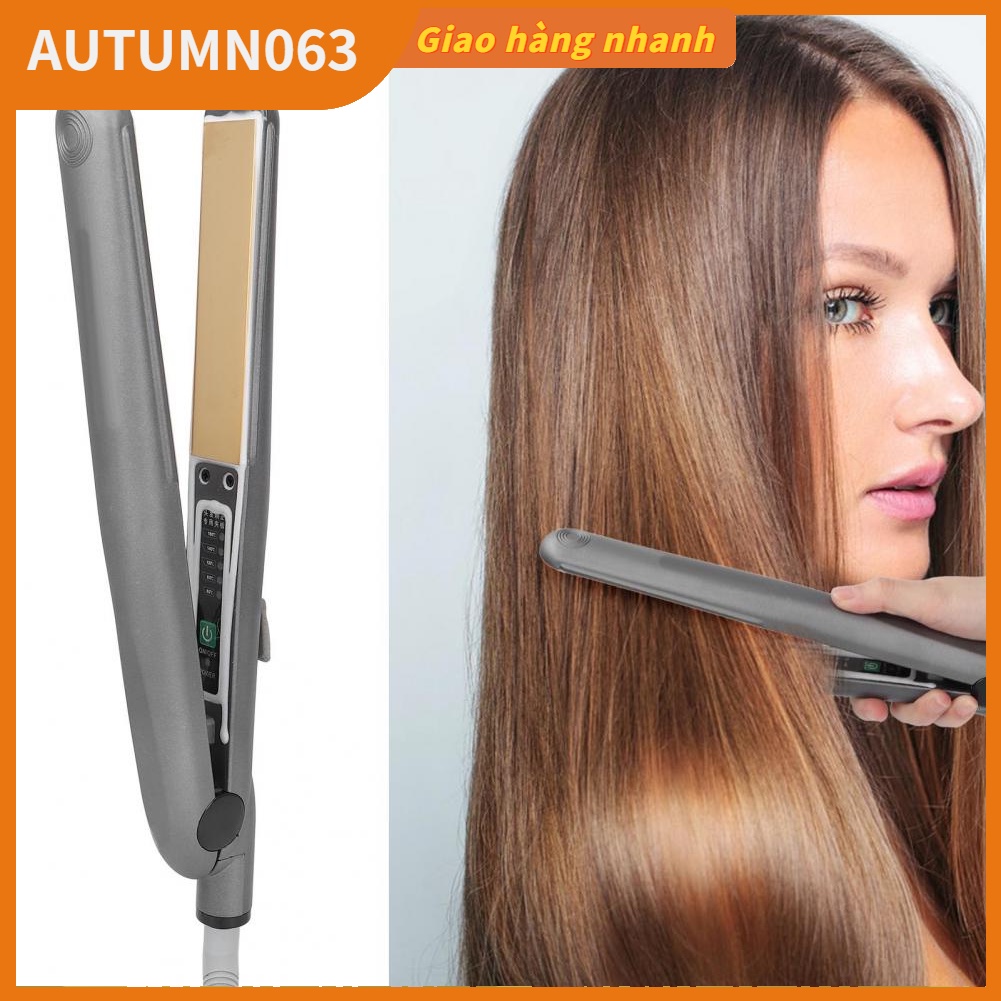 [Hàng mới về] Máy duỗi tóc bằng gốm chống nước thiết kế 5 mức nhiệt độ có thể điều chỉnh 110‑240V phích cắm US