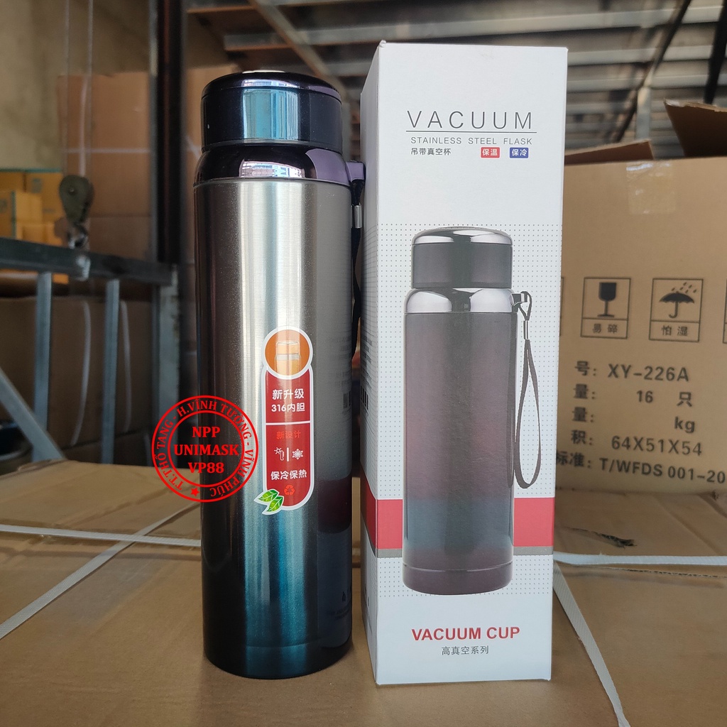 [Xả Kho] Bình Giữ Nhiệt Nóng Lạnh 1000ml Cao Cấp Titan - Thân Thiện Với Con Người, Inox Sus316 An Toàn Với Người Sử Dụng