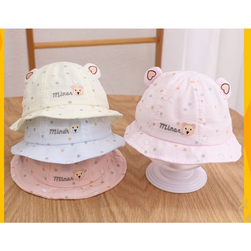 Mũ vành tròn gấu