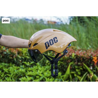 NÓN THỂ THAO POC 01 MÀU VÀNG GOLD TẶNG TÚI VÀ HỘP