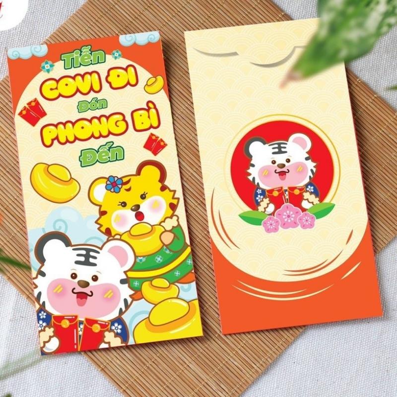 Bao lì xì tết 2022 giá rẻ, nhiều hình dễ thương hot trend (bịch 10 bao) mua càng nhiều giá càng giảm