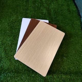 Bàn gập treo tường gỗ MDF 40x60cm mặt vàng vân gỗ bản lề A1