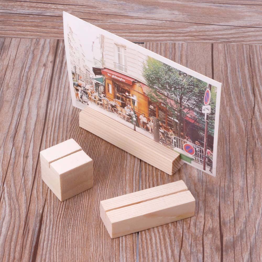 Giá Đỡ Kẹp Ảnh / Giấy Ghi Chú / Ảnh Để Bàn Bằng Gỗ Tự Nhiên Thanh Lịch81