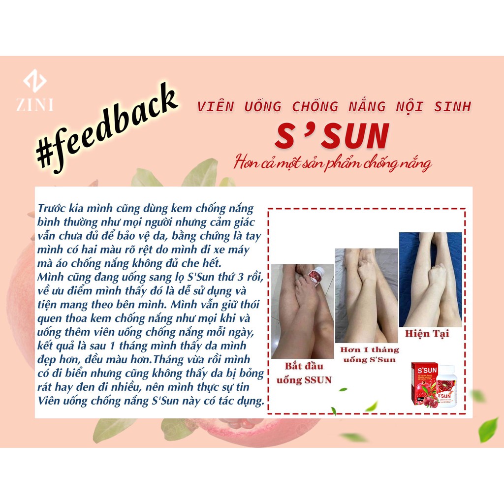 [HÀNG THẬT TỰ CHỤP] Viên uống chống nắng nội sinh S’sun | BigBuy360 - bigbuy360.vn