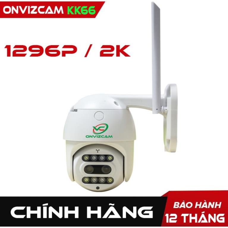 Camera WIFI PTZ ngoài trời ONVIZCAM KK66 siêu ZOOM 10x, độ phân giải 2K, nhận diện khuôn mặt, có đèn LED | BigBuy360 - bigbuy360.vn