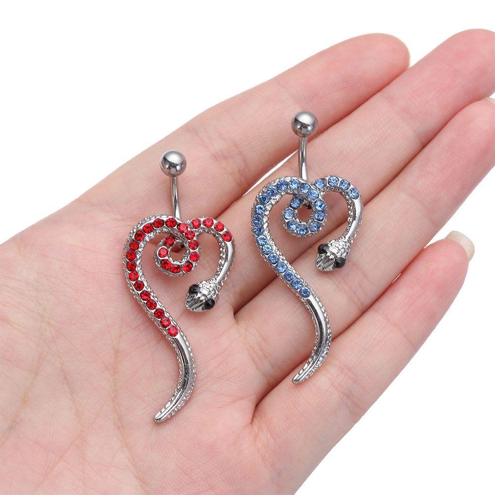 NIUYOU Khuyên RốN HìNh RắN BằNg ThéP Không Gỉ MớI