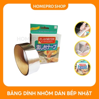 Băng dính nhôm dán kẽ hở ở bếp, bồn rửa bát, bề mặt kim loại