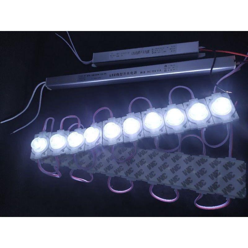 Đèn led rọi 1,5W mắt trâu siêu sáng 12V, dùng cho biển quảng cáo hút nổi