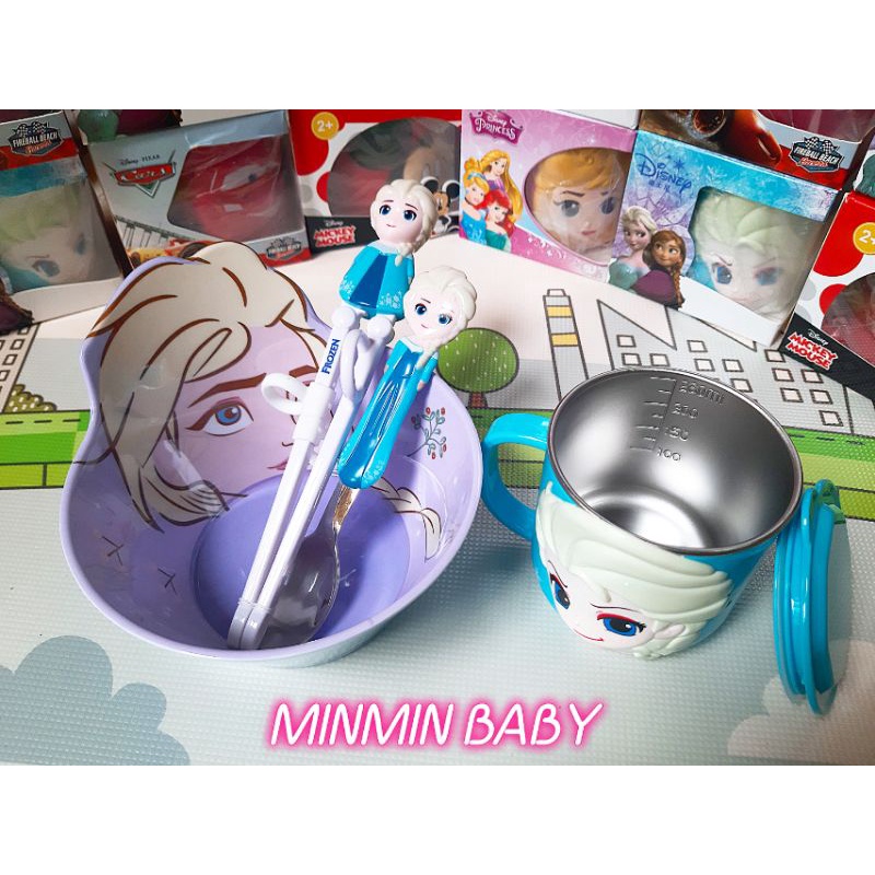 Đũa tập ăn cho bé Elsa Anna Disney Marvel 3D