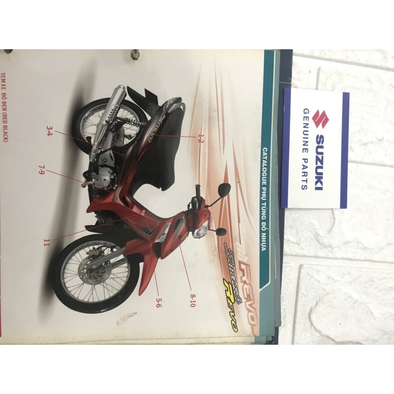 Ốp Táy lái & Choá Đèn - Suzuki-Revo110