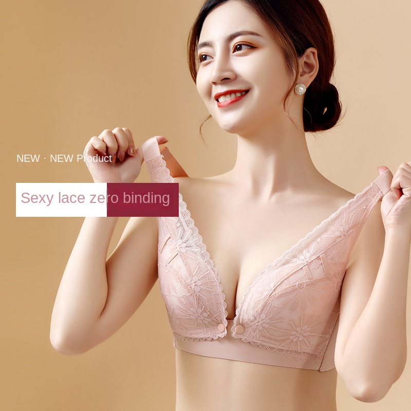 Áo ngực không gọng thép mỏng thoáng khí thoải mái cho mẹ bỉm sữa