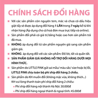[LITTLE PINK] AMBER SET - Bộ thun da cá mặc nhà bé gái