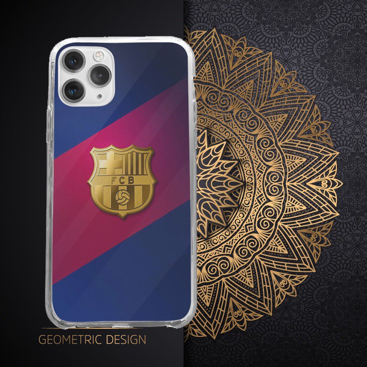 Ốp Lưng Logo barca ốp Iphone logo barca nền màu hình chéo độc đáo dành cho Iphone 5 đến 12 Promax BAR20210010