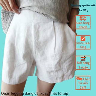Quần short nữ ZAZA chất đũi siêu mềm mịn, quần đùi nữ siêu hót ảnh video thật