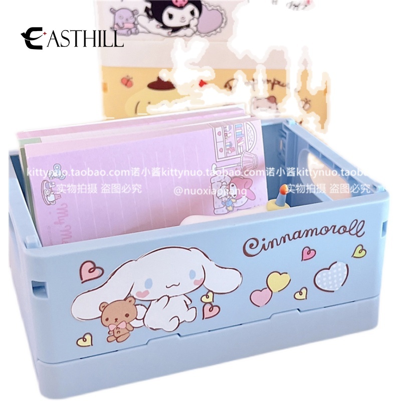 Hộp Đựng Đồ Bằng Nhựa Hình Kuromi My Melody Đáng Yêu Có Thể Gấp Gọn