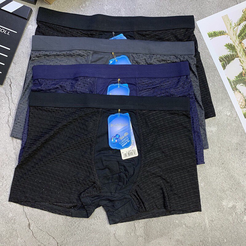 Hộp 4 chiếc quần sịp đùi thông hơi 118 vải cotton