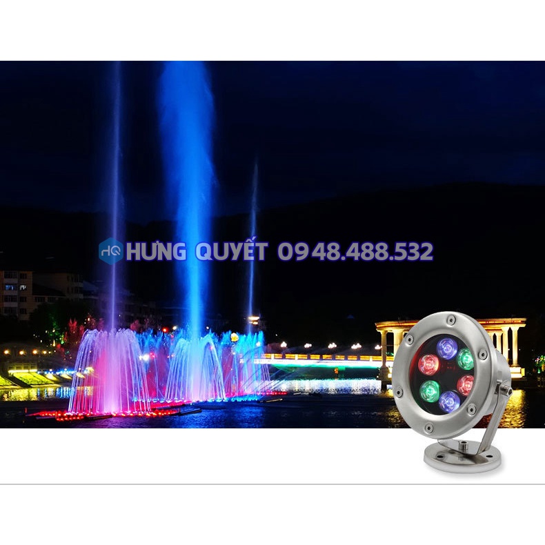 Đèn Led dưới nước trang trí hồ cá koi trang trí hồ câu ao câu tạo cảnh  đài phun nước đèn led sân khấu