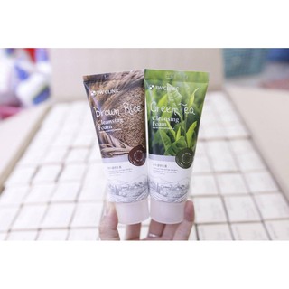 Sữa rửa mặt 3W Clinic Green Tea, Brown Rice 100ml Hàn Quốc