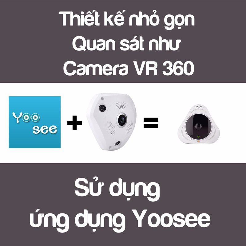 Camera yoosee ip wifi mini siêu nhỏ gọn xem HD 360 độ sắc nét ốp trần quan sát mọi góc nhìn kèm thẻ tùy chọn
