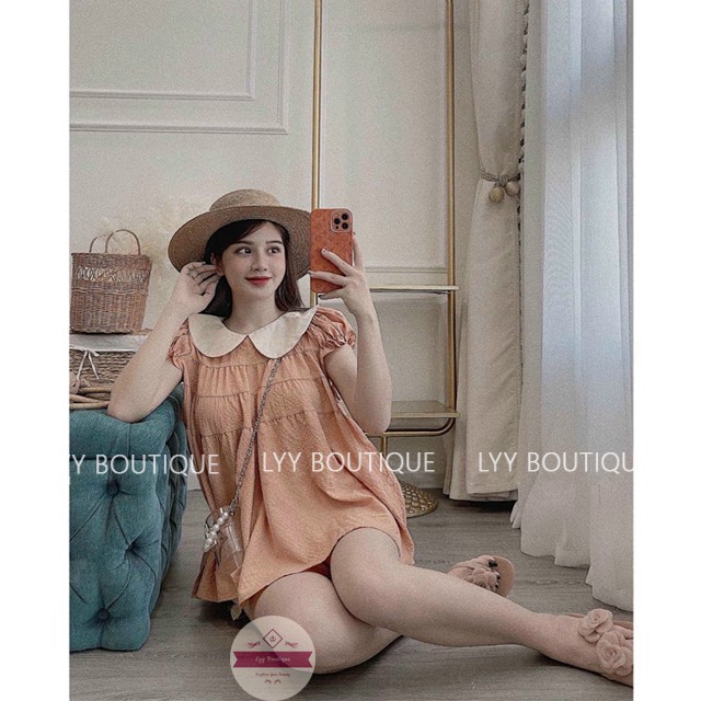 Bộ Đồ Ngủ Nữ Dáng Babydoll Chất Đũi Xốp Mát Quảng Châu Siêu Xinh Lyy Boutique | BigBuy360 - bigbuy360.vn