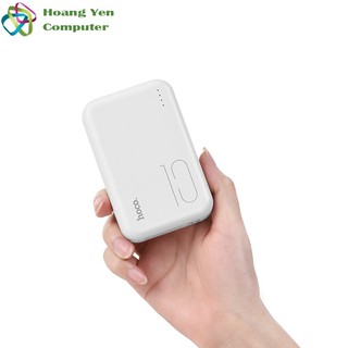 Sạc Dự Phòng Hoco J38 MINI 10000mAh 2 USB, 2 Cổng Sạc Vào - Bh 1 Năm | Pin Dự Phòng Mini - Hoàng Yến Computer