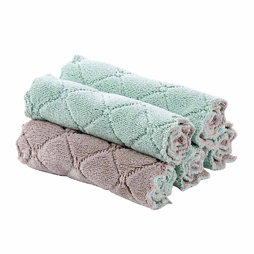 Bộ 5/10 Khăn Lau JUJIAJIA Loại Dày Thấm Hút Nước Tốt