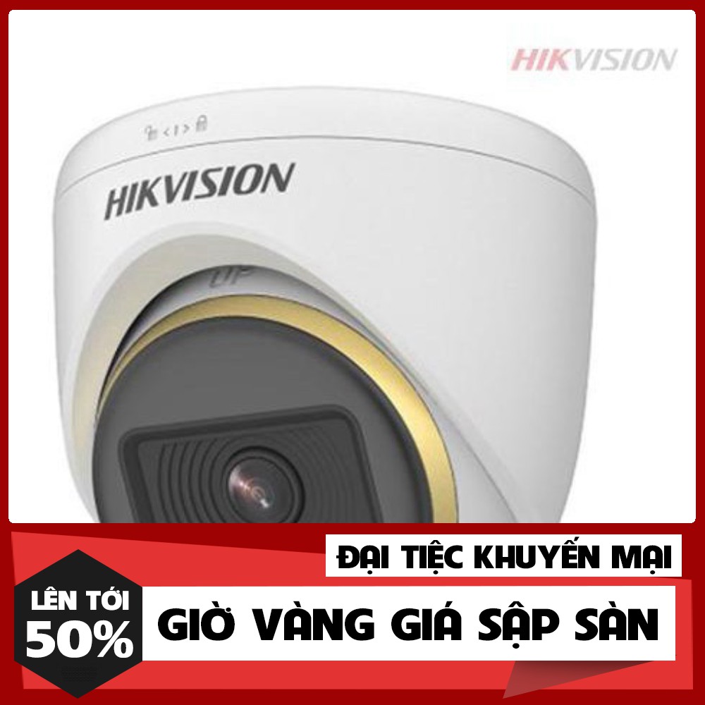 🍀 Camera Có màu ban đêm 24/7, Có mic Hikvision DS-2CE70DF3T-PFS 2.0 MP FullHD1080P  - Hàng chính hãng 100%.