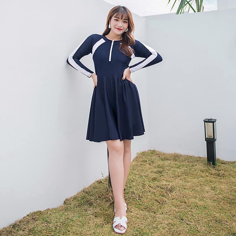 BY711 - Đầm bơi liền quần cho người mập - giá 540k