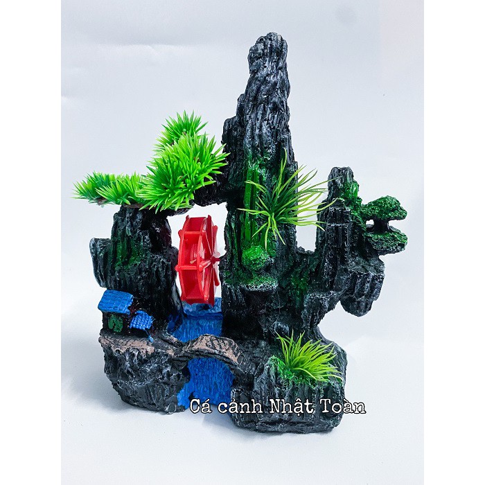 TIỂU CẢNH TRANG TRÍ HỒ CÁ NON BỘ 17x8x22cm