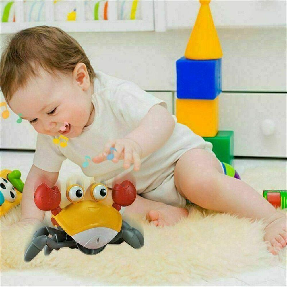Đồ Chơi Chú Cua Điện Tử Tự Động Tương Tác Cho Bé