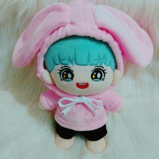 Set hoodie thỏ đáng yêu cho doll 20cm