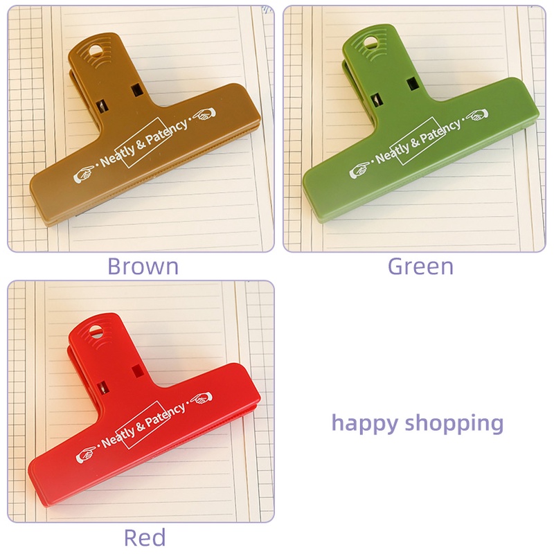 Kẹp Giữ Giấy Bằng Nhựa Phong Cách Retro Sáng Tạo