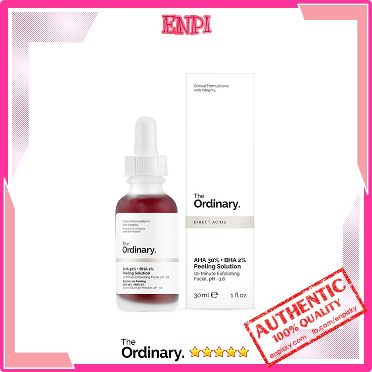 Thanh tẩy da The Ordinary AHA 30% + BHA 2% Peeling Solution