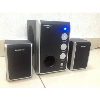 Loa nghe nhạc Soundmax cao cấp 2.1 ( Tặng dây 3.5 gắn điện thoại )
