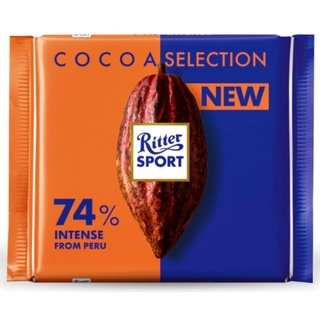 Socola đen gốc Peru có 74% Cacao Ritter Sport - Chocolate
