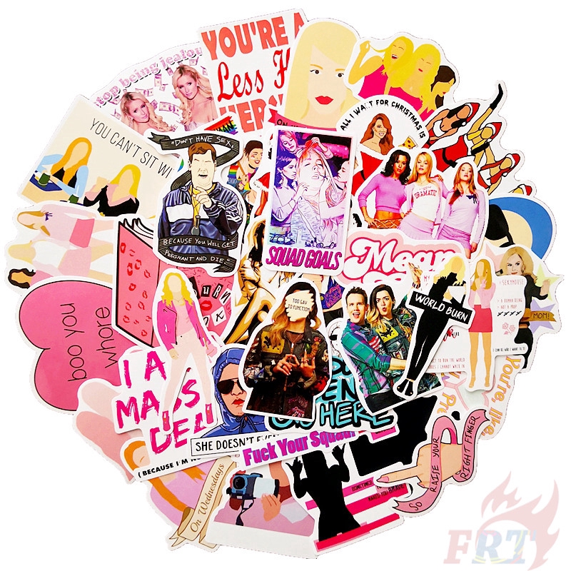 ❉ Mean Girls Stickers ❉ 35Pcs/Set Campus Youth Movie Fashion DIY Doodle Decals Stickers