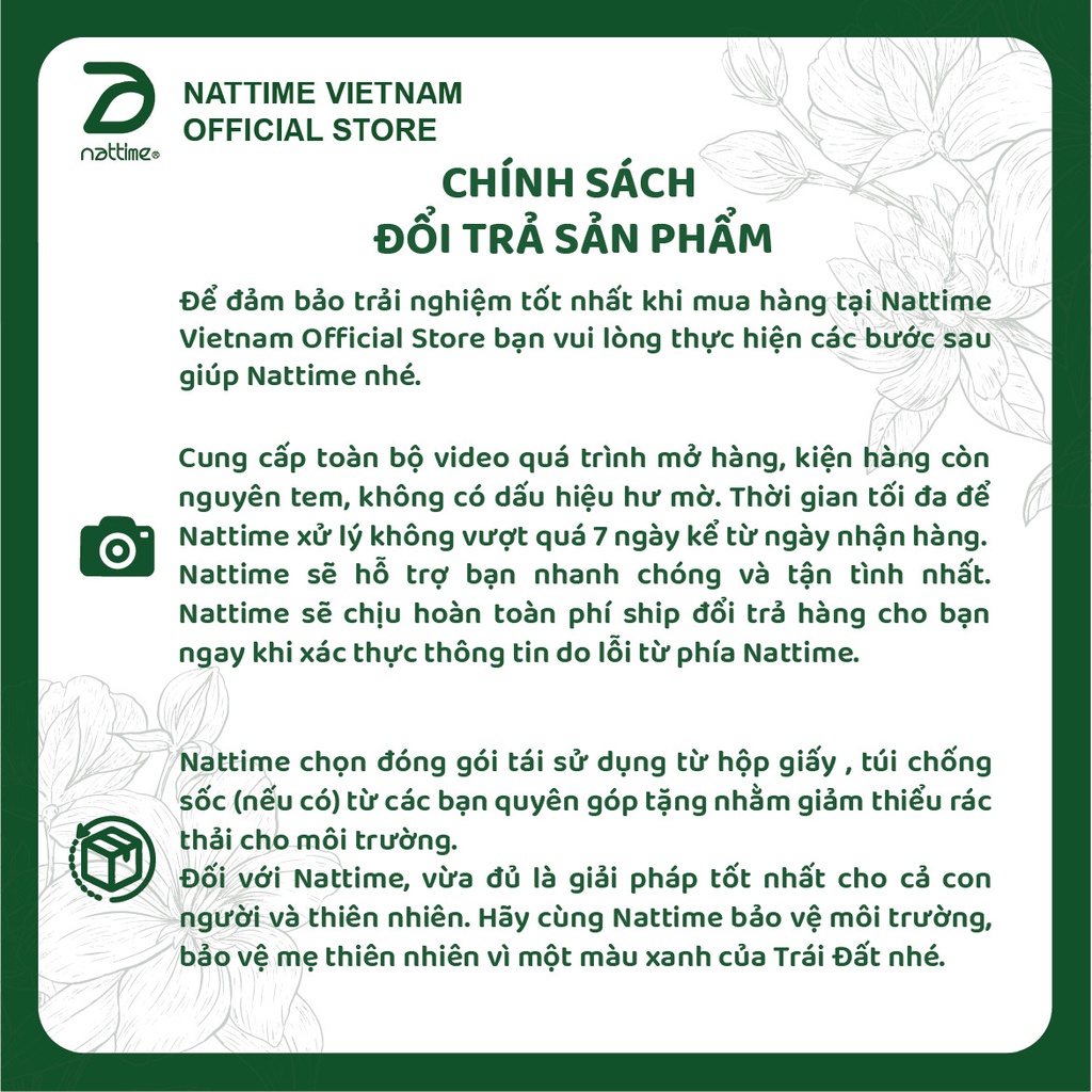 Sữa Rửa Mặt Men Vi Sinh Nattime Cấp Ẩm pH5 Dịu Nhẹ