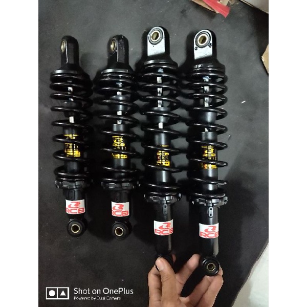 Phuộc RCB tem vàng full đen 33cm gắn Dream Wave Elegant Galaxy Future neo x Axelo Cub và các dòng xe điện