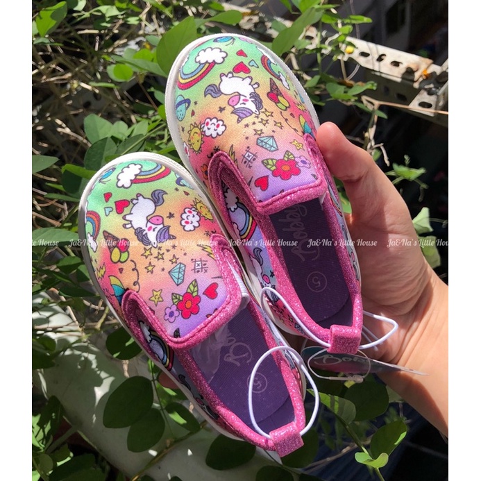Sneaker Unicorn màu ombre siêu xinh xắn cho bé gái, mang êm chân, hàng xuất xịn