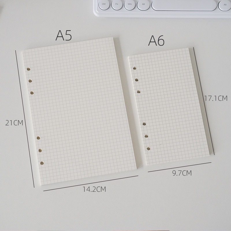 Sổ Bìa Còng A5/A6/A7 Bìa Dẻo Bullet Journal Rosy Posy