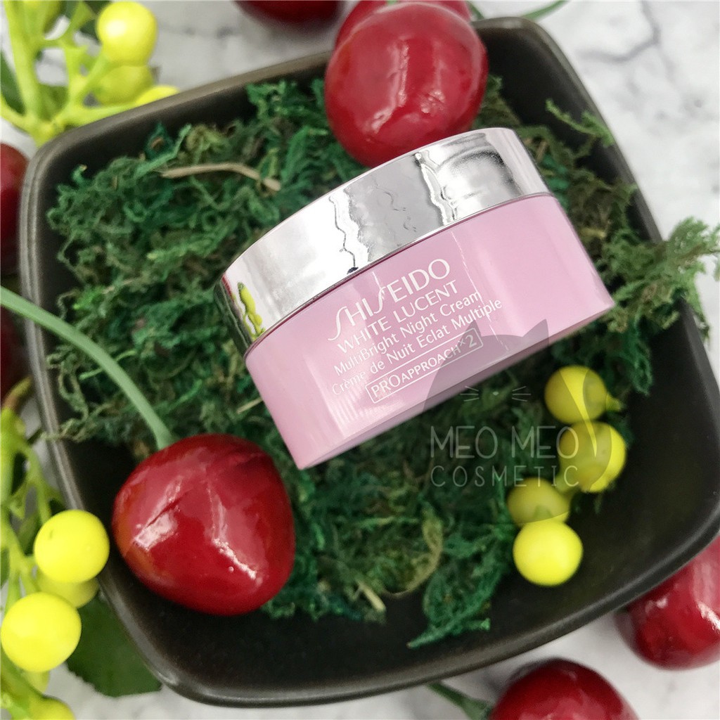 Shiseido Kem Đêm Dưỡng Trắng WHITE LUCENT MultiBright Night Cream 18ML- Cam Kết Chính Hãng