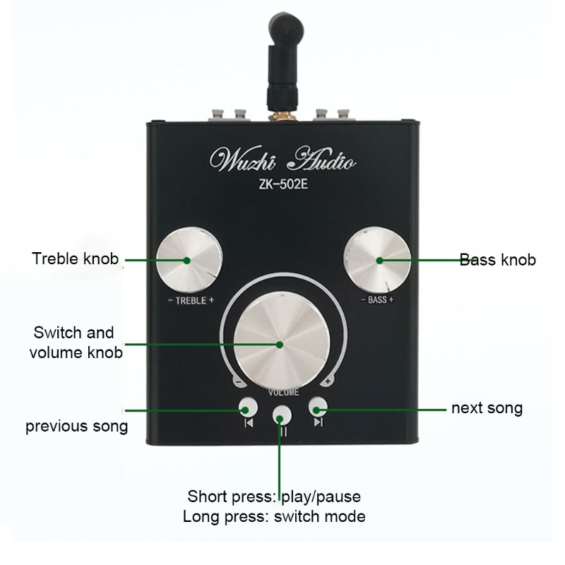 Bảng Mạch Khuếch Đại Âm Thanh Kỹ Thuật Số 2.0 Cho Loa Bluetooth CH-compatible 5.0 2X50W