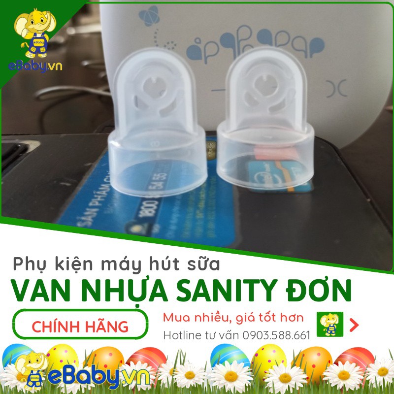 [CÓ BÁN LẺ] Van chân không máy hút sữa điện Sanity (Van lá, van nhựa một chiều)