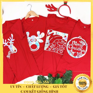 Áo Thun Noel ❤️ In Phản Quang Sáng Khi Chụp Đèn Flash Dễ Thương Cực Hot