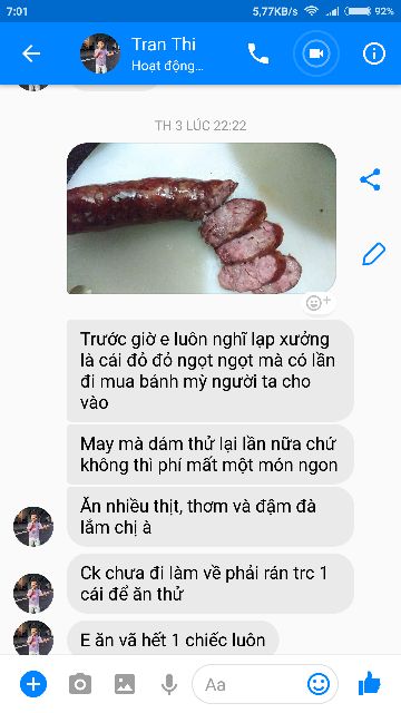 Lạp xưởng gác bếp đóng gói 500g hút chân ko