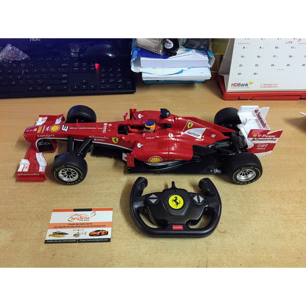 Xe đua điều khiển từ xa sóng 2.4G Rastar Ferrari công thức F1